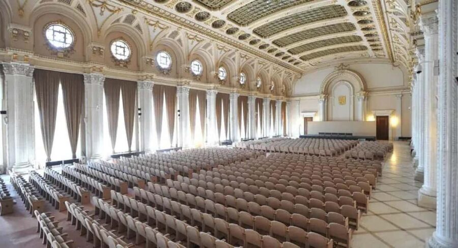 Bucharest : Ceaușescu Mansion , Parliament & Village Museum - Palace of Parliament: Marble Halls, Massive Scale, and ID Checks