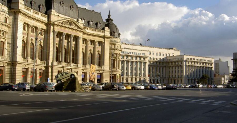 Bucharest: City Highlights Guided Walking Tour - Revolution Square and the former financial district: how modern Bucharest took shape