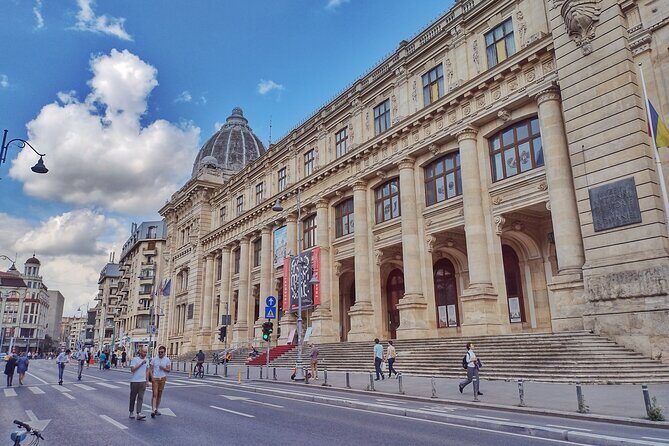 Bucharest Panoramic Sightseeing - Private City Tour - Palace of Parliament exterior photos: big scale, short stop