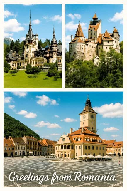 Bucharest: Peles Castle, Bran Castle & Brasov Day Trip - Bucharest to Transylvania in a single day