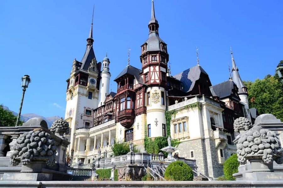 Bucharest-Peles&Bran Castles-Brasov-PREMIUM TOUR small group - Sinaia and Peleș Castle: timed tickets, royal interiors, real photo time