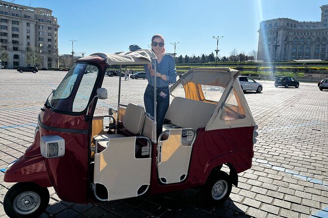 Bucharest Tuk Tuk City Tour - House of Ceaușescu stop: where a photo mission meets serious context