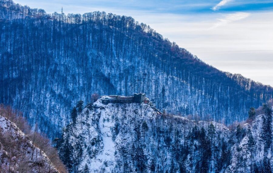 From Bucharest: Private Transfagarasan Highway Day Tour - Poenari Castle photo stop: cliff-top history with a side of cold air