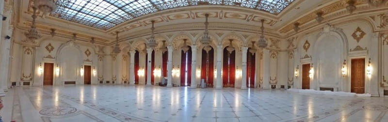 Spanish & Italian guided tour - Palace of Parliament - The Long Corridors: Rooms Named After Romanian Writers and Artists