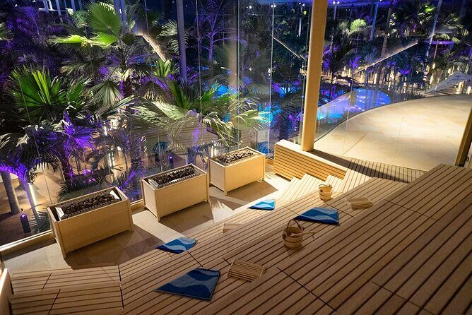 Transfer and Full Access All Day at Therme Spa Bucharest - Therme Bucharest zones: Galaxy, Palm, Elysium in plain English