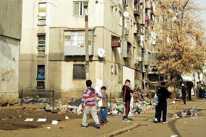 Troubled - Notorious Neighborhood - area known for social issues - Ferentari: street-level Bucharest, not postcard Bucharest